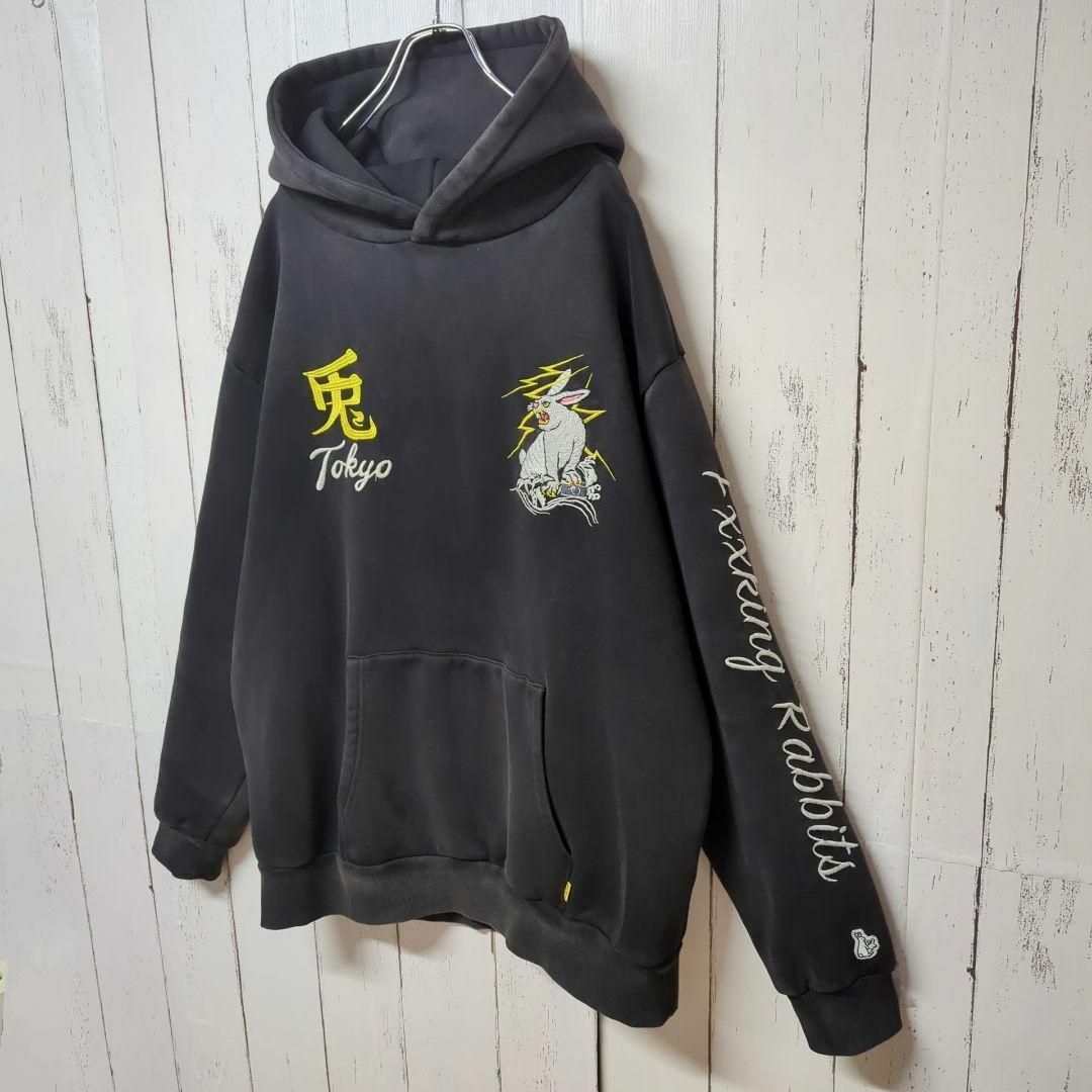 即完売モデル】 FR2 両面刺繍 頭狂色情兎 希少サイズ スーベニア 即完売モデル】 FR2 両面刺繍 頭狂色情兎 希少サイズ スーベニア