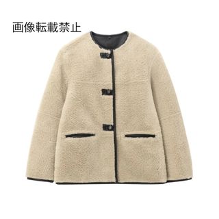 🎻10月新作🎷15635◆ボア ファー ジャケット コート(毛皮/ファーコート)
