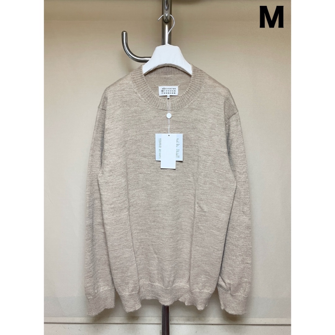 新品 M マルジェラ 22aw ウールオーバーサイズニット ベージュ 6860 新品 M マルジェラ 22aw ウールオーバーサイズニット ベージュ 6860
