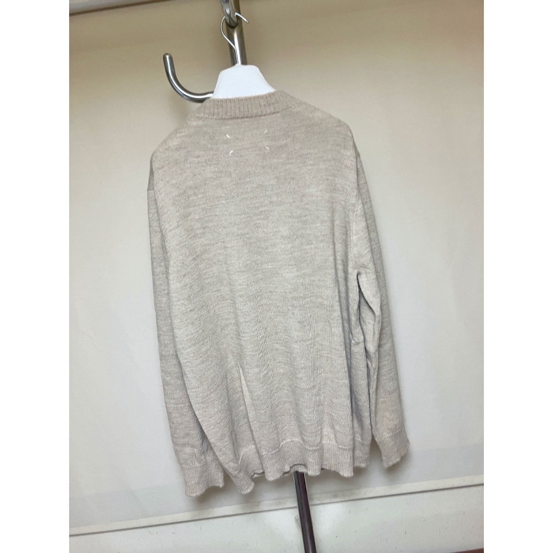 新品 M マルジェラ 22aw ウールオーバーサイズニット ベージュ 6860 新品 M マルジェラ 22aw ウールオーバーサイズニット ベージュ 6860