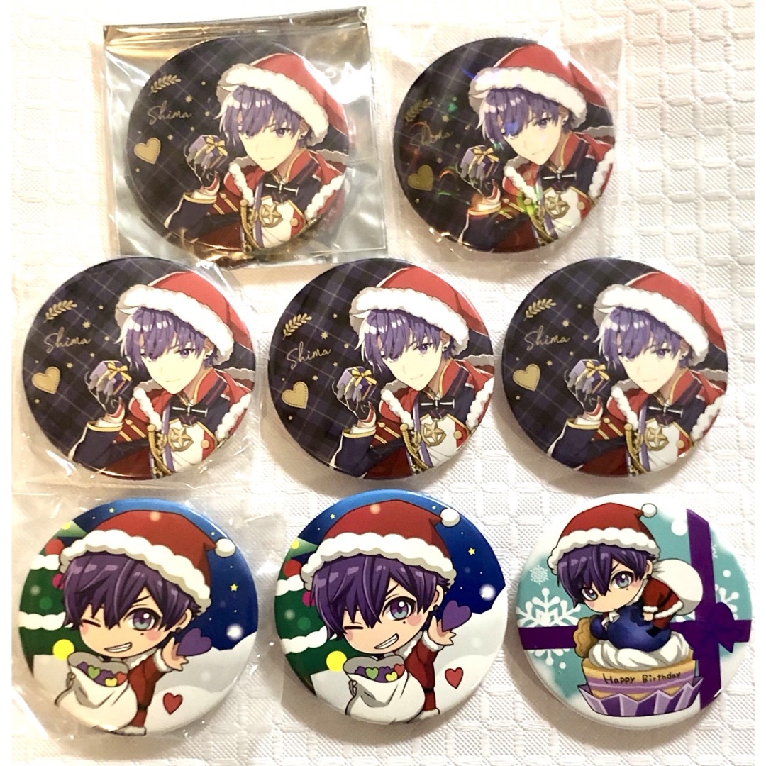 志麻 缶バッジ バースデー クリスマス サンタ しまさか 志麻 缶バッジ バースデー クリスマス サンタ しまさか
