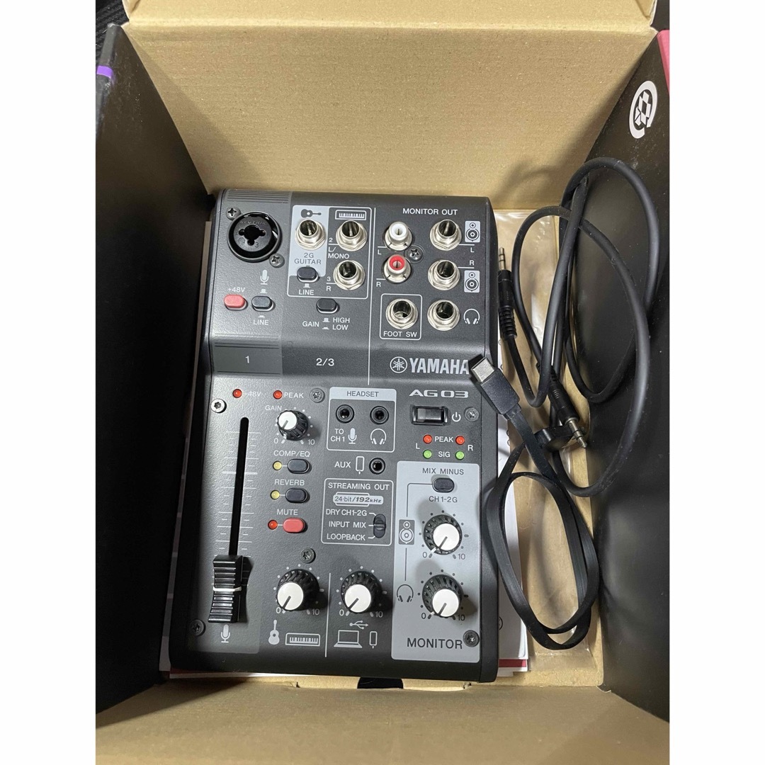 本体のみYAMAHA ライブストリーミング ミキサー AG03MK2 ブラック 本体のみYAMAHA ライブストリーミング ミキサー AG03MK2 ブラック