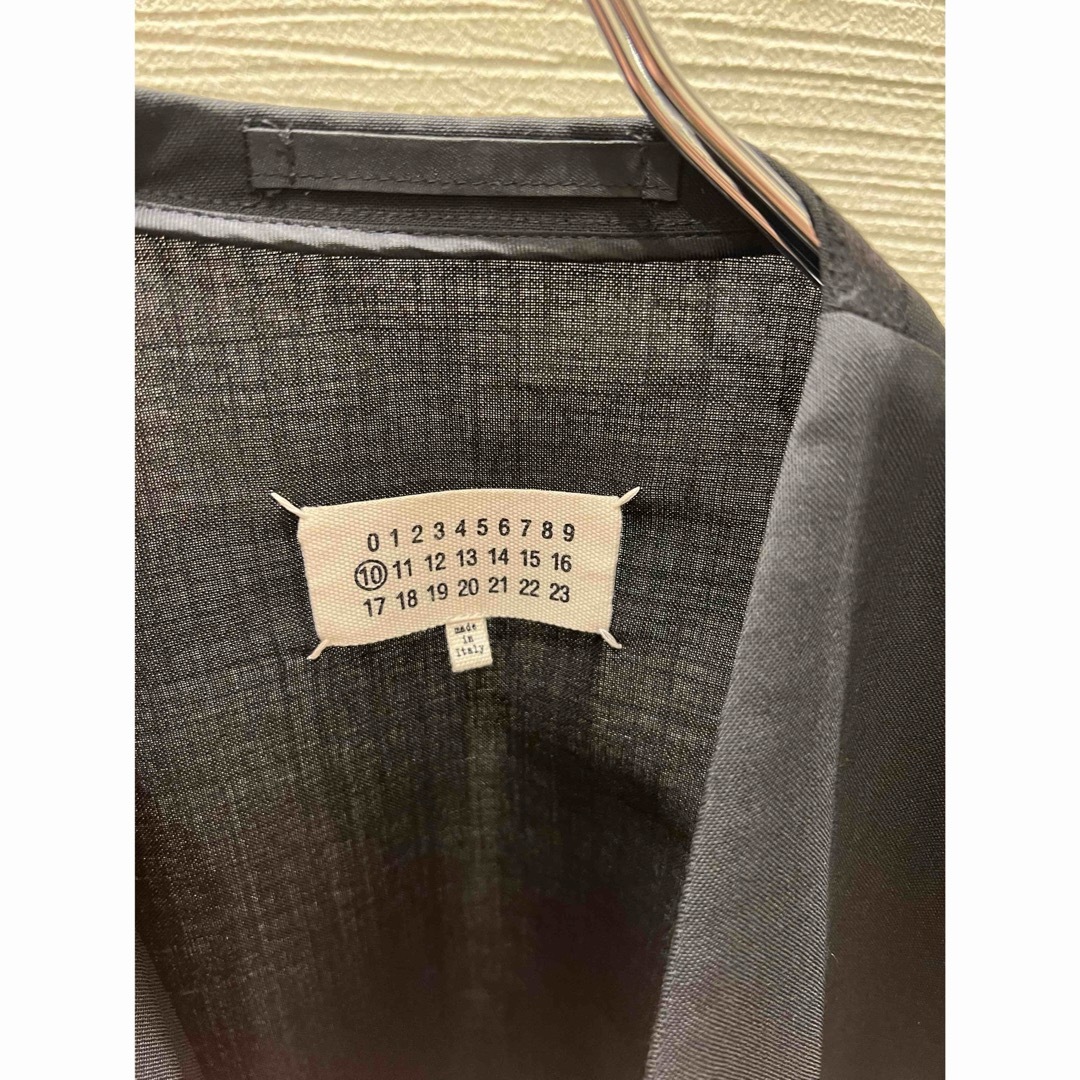 Maison Margiela ノーカラージャケット メゾンマルジェラ 46 Maison Margiela ノーカラージャケット メゾンマルジェラ 46