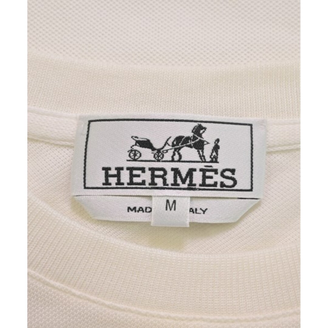HERMES エルメス Tシャツ・カットソー M 白 【古着】 HERMES エルメス Tシャツ・カットソー M 白 【古着】