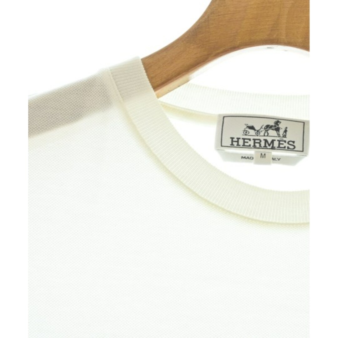 HERMES エルメス Tシャツ・カットソー M 白 【古着】 HERMES エルメス Tシャツ・カットソー M 白 【古着】