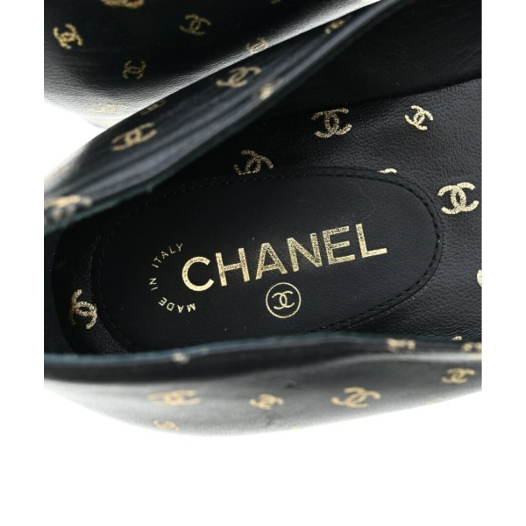 CHANEL - CHANEL パンプス EU34(20.5cm位) 黒xゴールド(総柄 CHANEL - CHANEL パンプス EU34(20.5cm位) 黒xゴールド(総柄