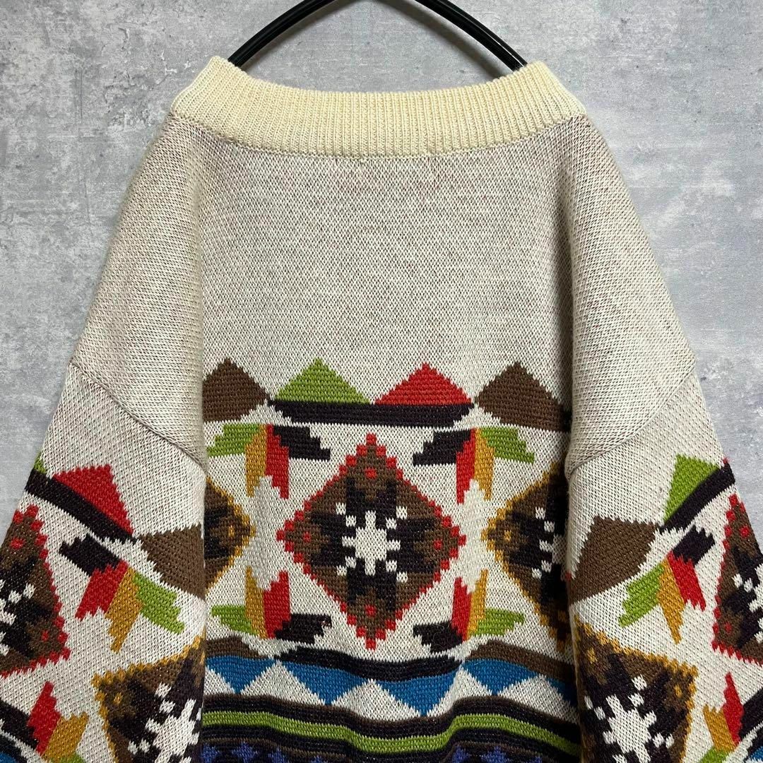 VINTAGE - No.1523 VINTAGE ヴィンテージ 古着 ニット 総柄 VINTAGE - No.1523 VINTAGE ヴィンテージ 古着 ニット 総柄