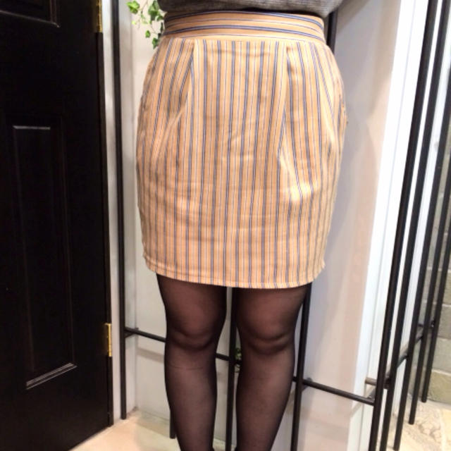 mysty woman(ミスティウーマン)のmysty womanストライプスカート レディースのスカート(ミニスカート)の商品写真