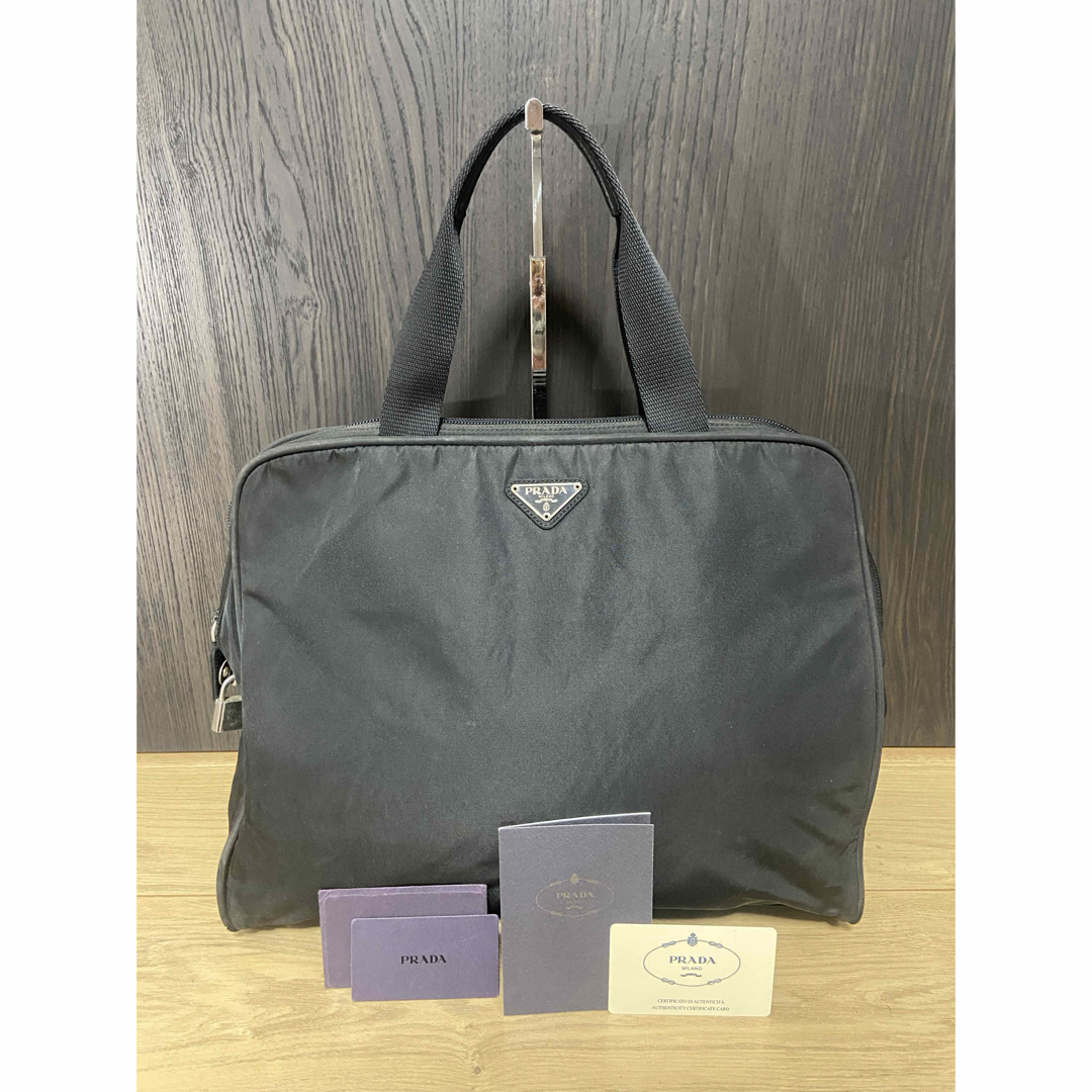 プラダ 2wayトートバッグ ショルダーバッグ レザー 三角プレート プラダ 2wayトートバッグ ショルダーバッグ レザー 三角プレート