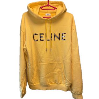 CELINE - 正規 CELINE セリーヌ ロゴ スタッズ パーカーの通販 CELINE - 正規 CELINE セリーヌ ロゴ スタッズ パーカーの通販