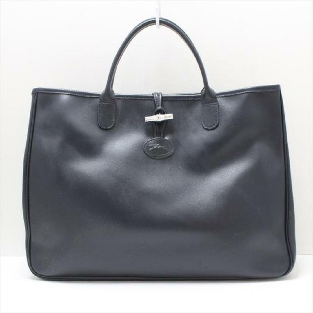 極美品•袋付き】ロンシャン ロゾ レザー トートバッグ ブラック 極美品•袋付き】ロンシャン ロゾ レザー トートバッグ ブラック