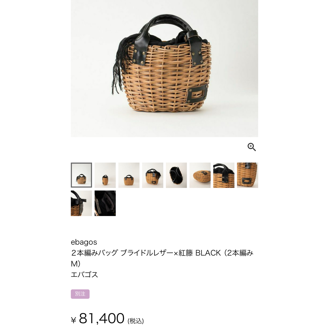 DRESSTERIOR - エバゴスebagos 2本編みバッグ ブライドルレザー DRESSTERIOR - エバゴスebagos 2本編みバッグ ブライドルレザー