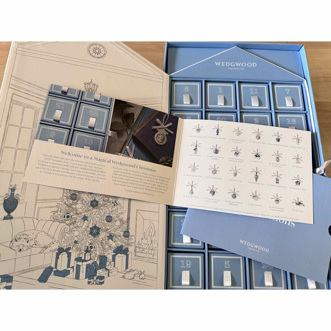 WEDGWOOD ウェッジウッド ホリデイ アドベントカレンダー 2022 置物 WEDGWOOD ウェッジウッド ホリデイ アドベントカレンダー 2022 置物