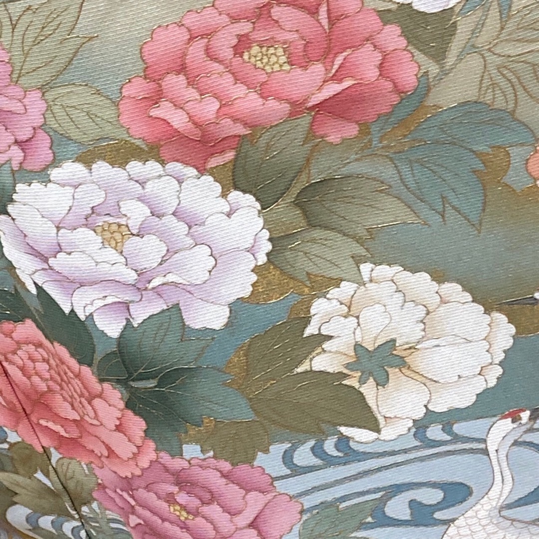 アンティーク帯 刺繍 花薬玉 はする アンティーク帯 刺繍 花薬玉 はする