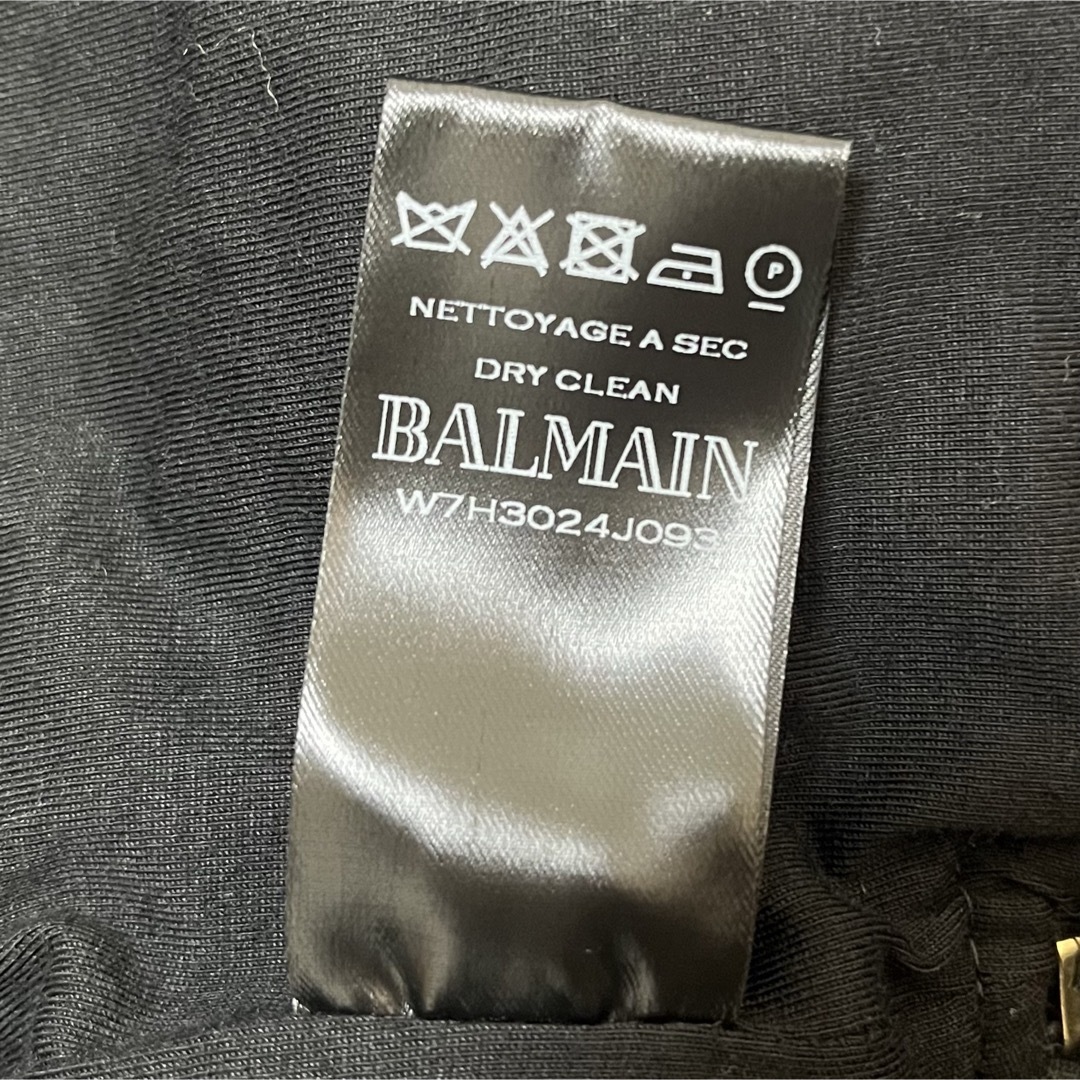 BALMAIN - 極美品 バルマン ブルゾン モッズコート ロング丈 黒 BALMAIN - 極美品 バルマン ブルゾン モッズコート ロング丈 黒