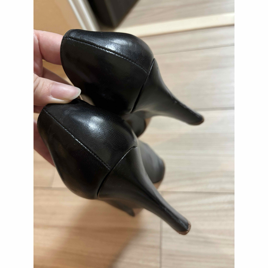 Sergio Rossi 黒 ウェッジヒール レザー ハイヒール ハイヒール Sergio Rossi 黒 ウェッジヒール レザー ハイヒール ハイヒール