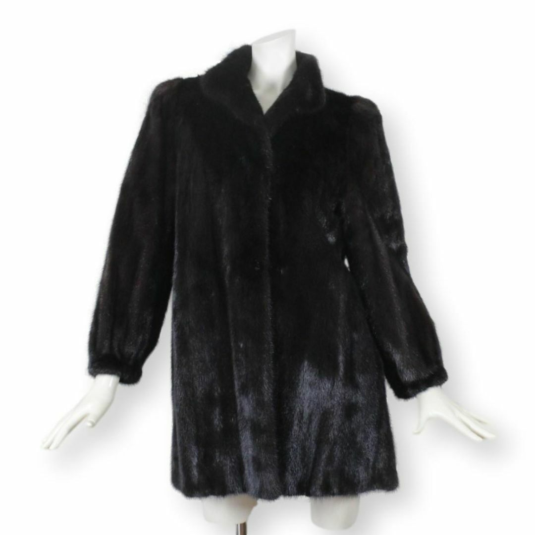 【美品】BLACK JEWEL ブラック ジュエル ミンク 毛皮 コート 11