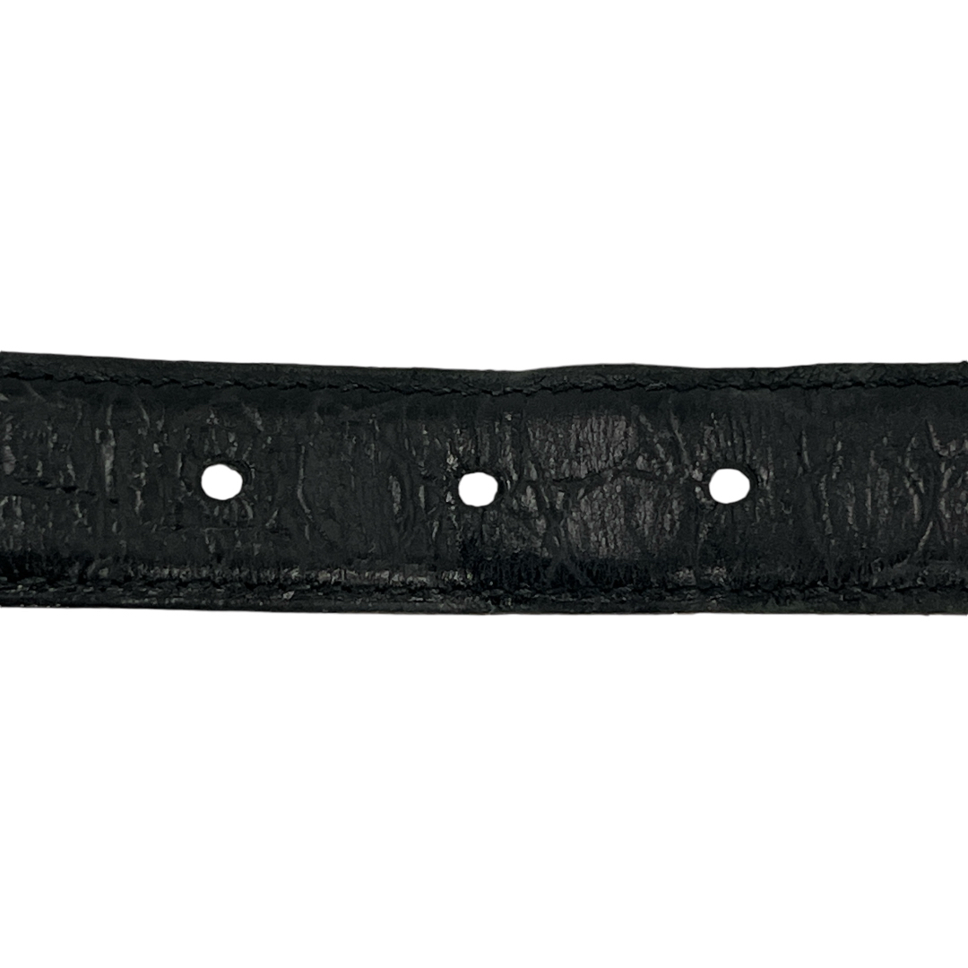 ヴェルサーチ GIANNI VERSACE ベルト メデューサ クロコ型押し 黒 ヴェルサーチ GIANNI VERSACE ベルト メデューサ クロコ型押し 黒