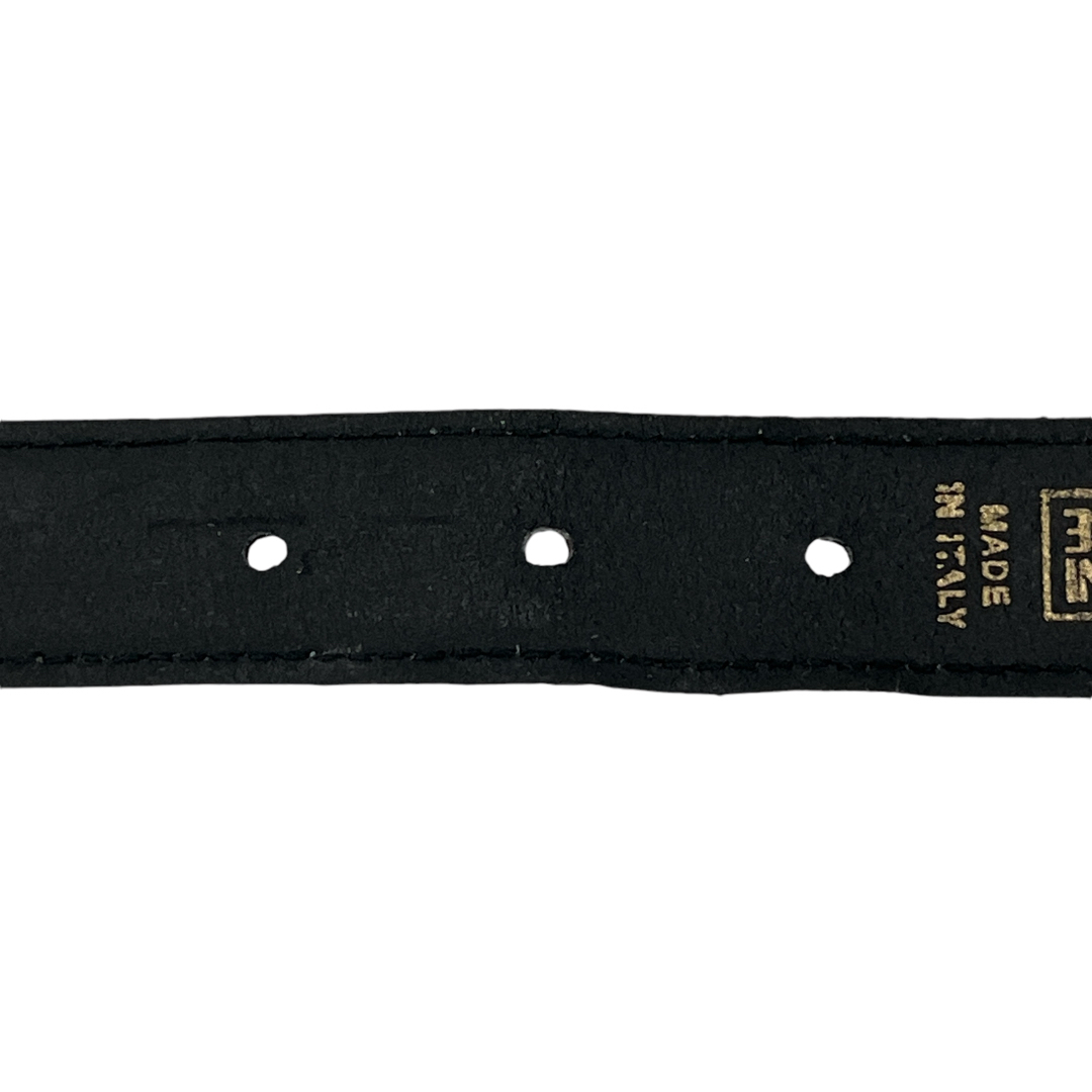ヴェルサーチ GIANNI VERSACE ベルト メデューサ クロコ型押し 黒 ヴェルサーチ GIANNI VERSACE ベルト メデューサ クロコ型押し 黒