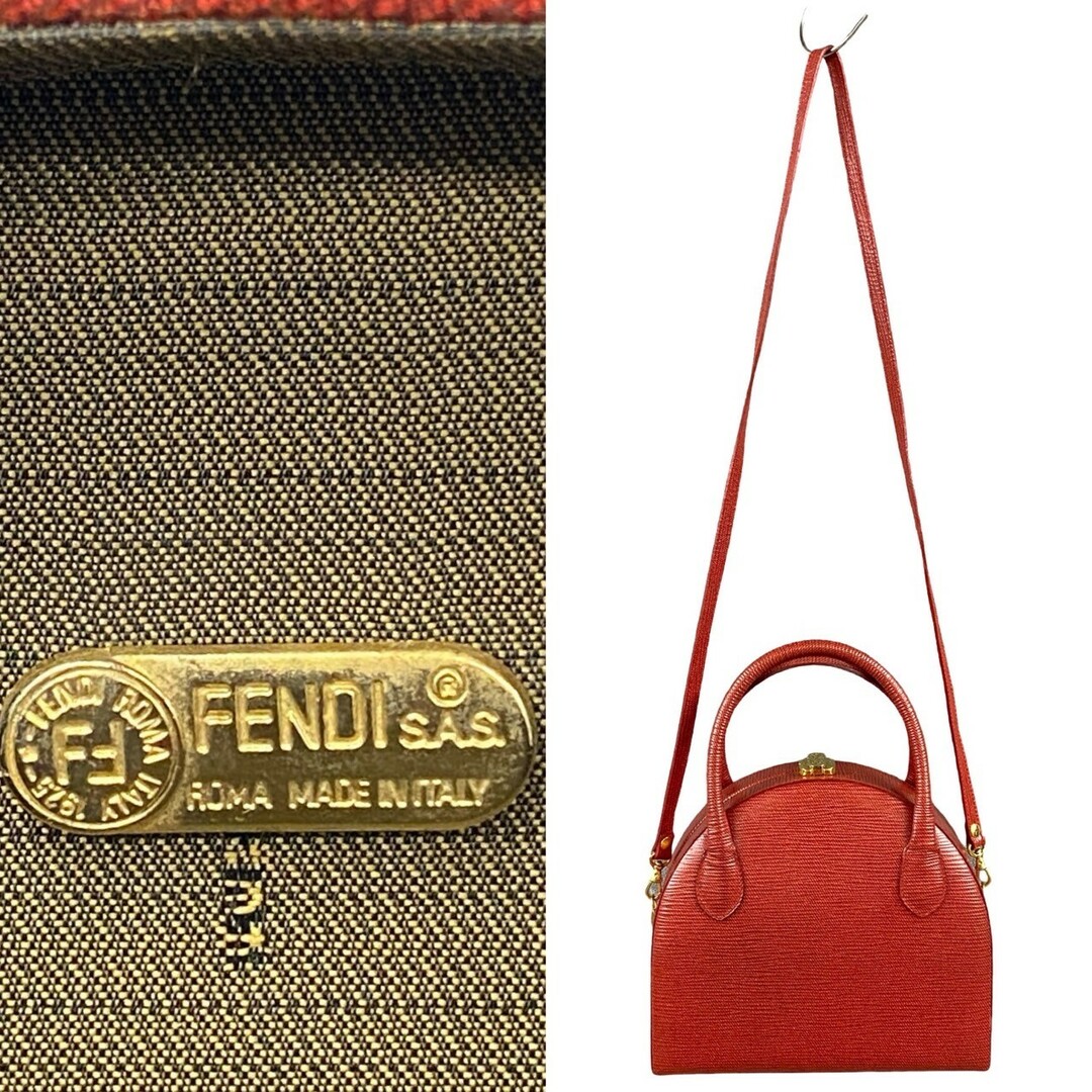 FENDI - ほぼ未使用 希少品 保存袋付 FENDI フェンディ レザー FENDI - ほぼ未使用 希少品 保存袋付 FENDI フェンディ レザー