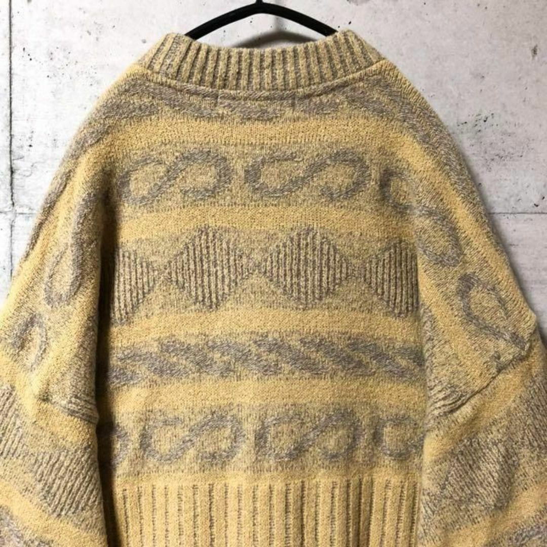 No.114 Louis Feraud ルイスフェロー ニット セーター 総柄 メンズのトップス(ニット/セーター)の商品写真