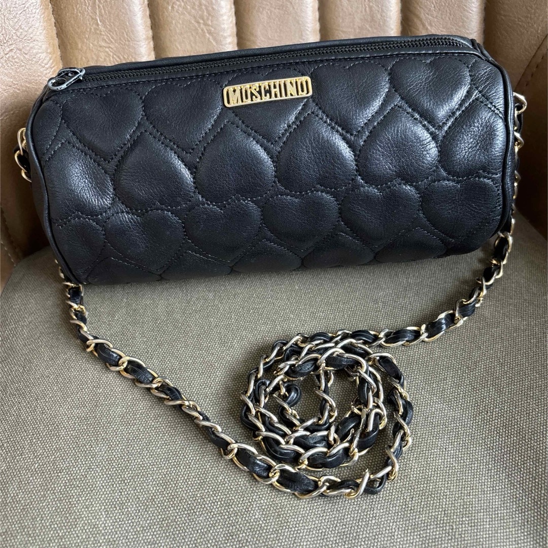 MOSCHINO - ヴィンテージ モスキーノ ハートキルティング レザー MOSCHINO - ヴィンテージ モスキーノ ハートキルティング レザー