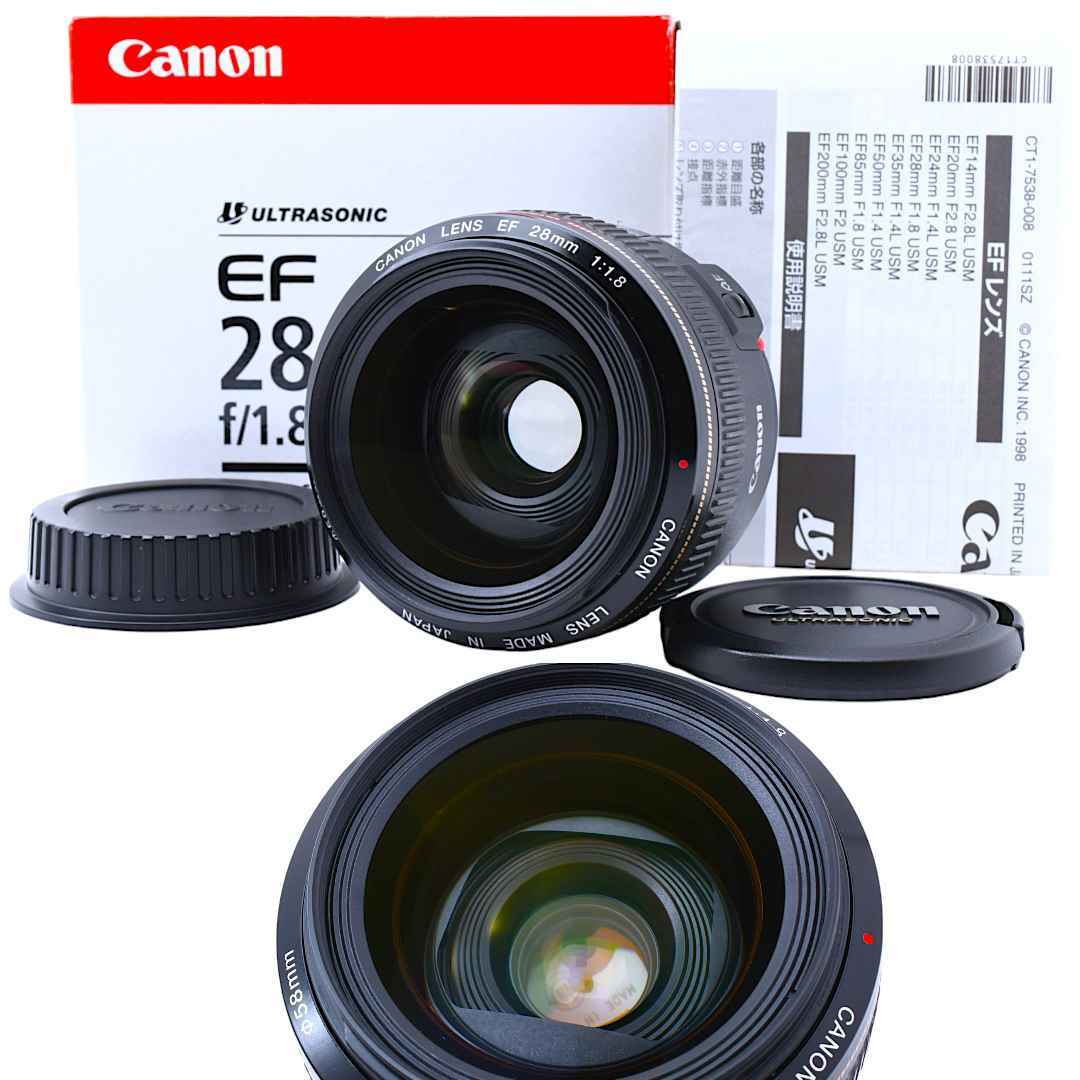 極上美品 CANON EF28mm F1.8 USM (おまけ付)|カメラ 極上美品 CANON EF28mm F1.8 USM (おまけ付)|カメラ
