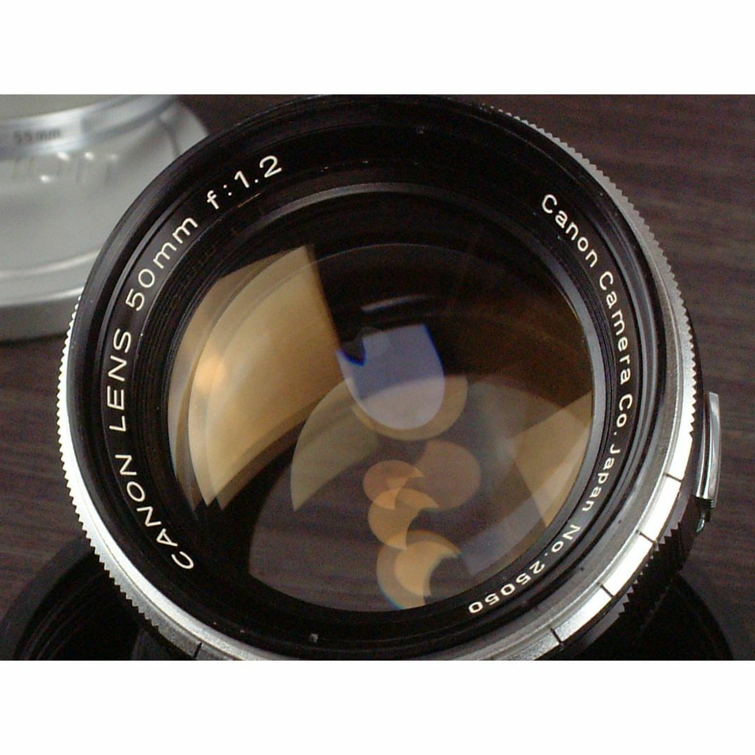 Canon 50mm F1.2 ライカL39マウント 純正メタルフード付 Canon 50mm F1.2 ライカL39マウント 純正メタルフード付