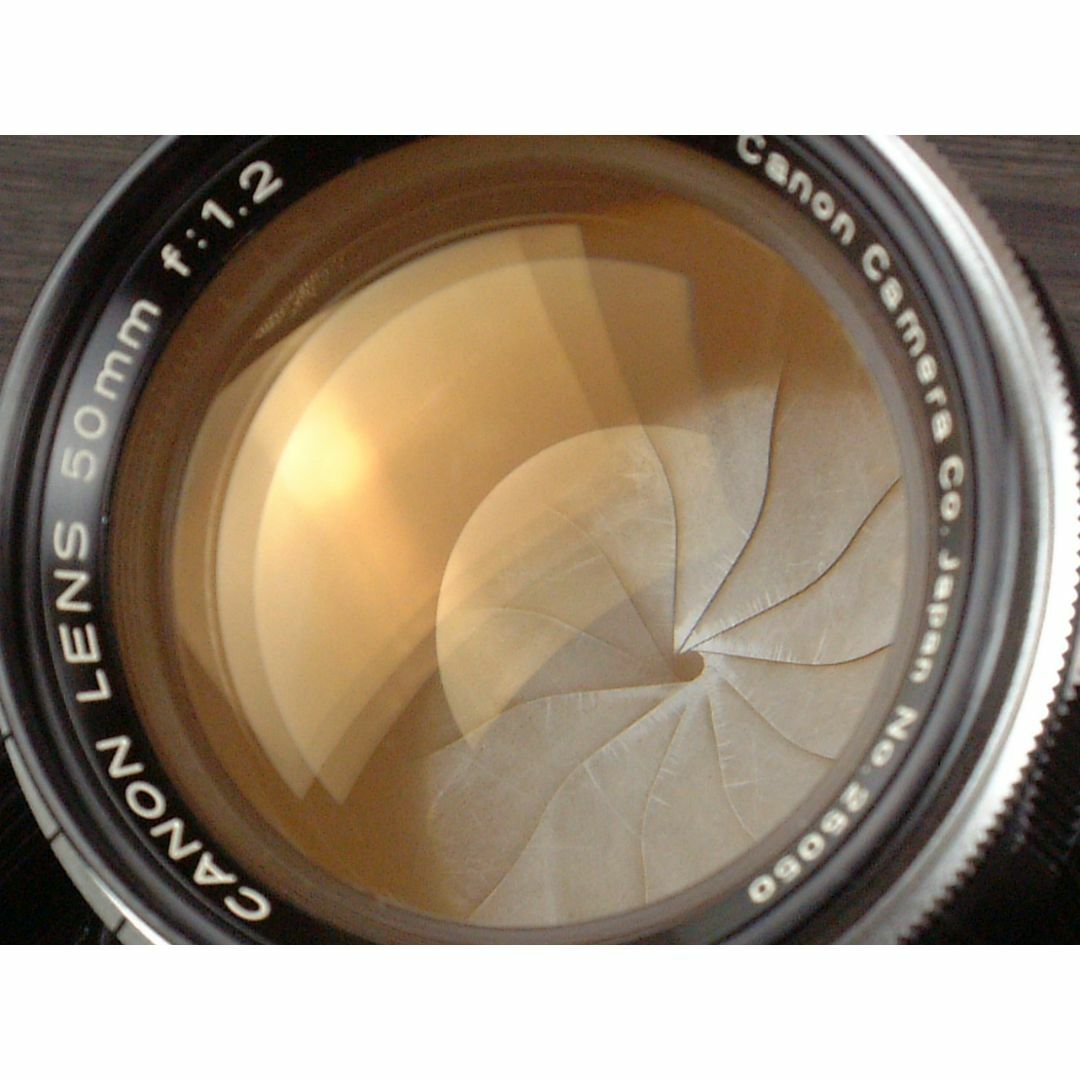 Canon 50mm F1.2 ライカL39マウント 純正メタルフード付 Canon 50mm F1.2 ライカL39マウント 純正メタルフード付
