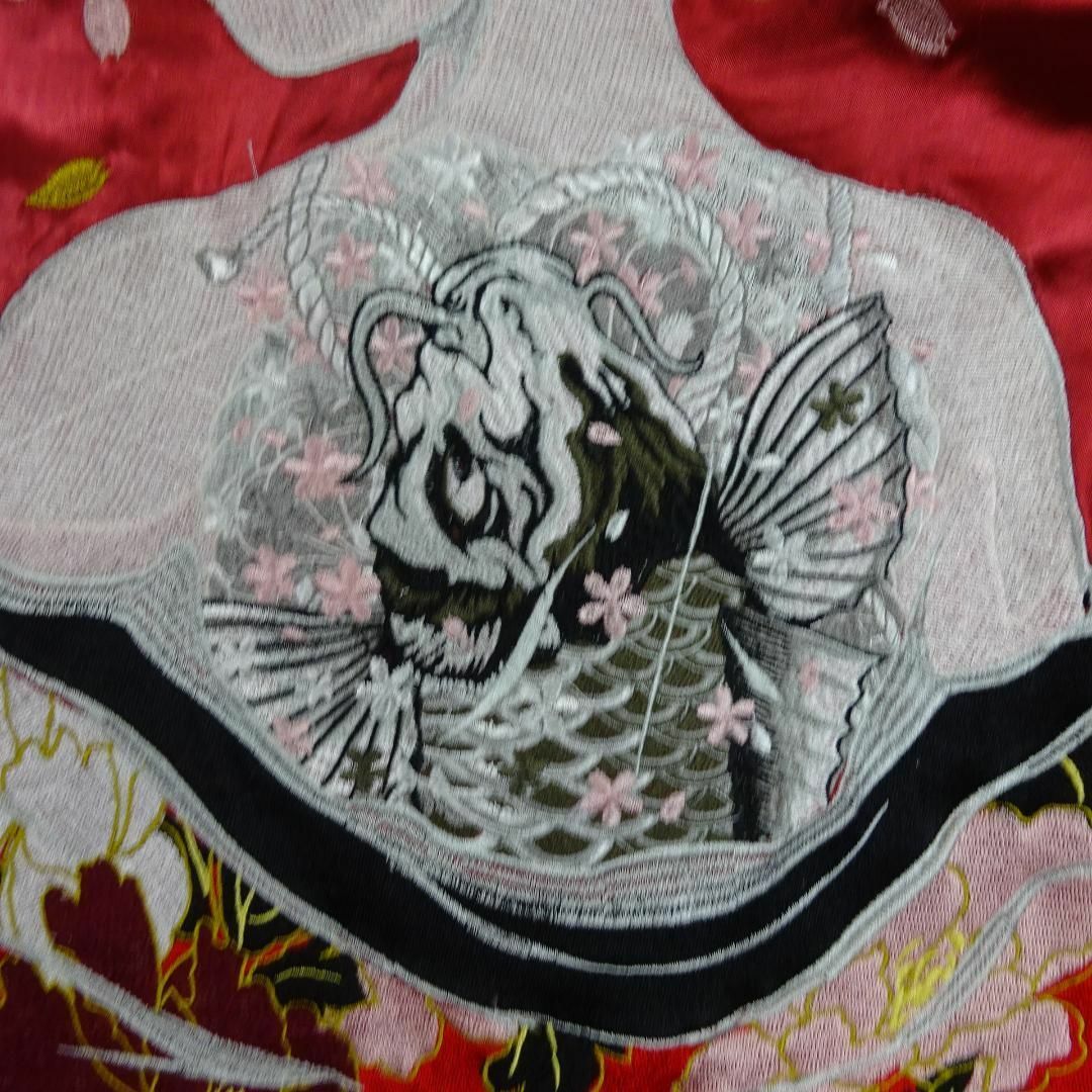 希少 華鳥風月 花魁 舞妓 桜吹雪 刺繍 スカジャン リバーシブル 希少 華鳥風月 花魁 舞妓 桜吹雪 刺繍 スカジャン リバーシブル