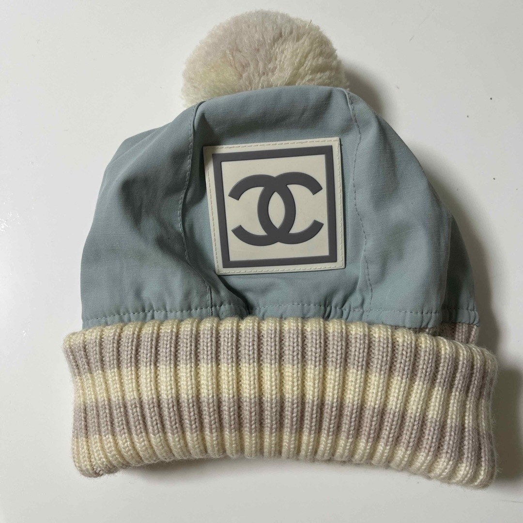 CHANEL - 本日値下げ シャネル スポーツライン ニット帽の通販 CHANEL - 本日値下げ シャネル スポーツライン ニット帽の通販