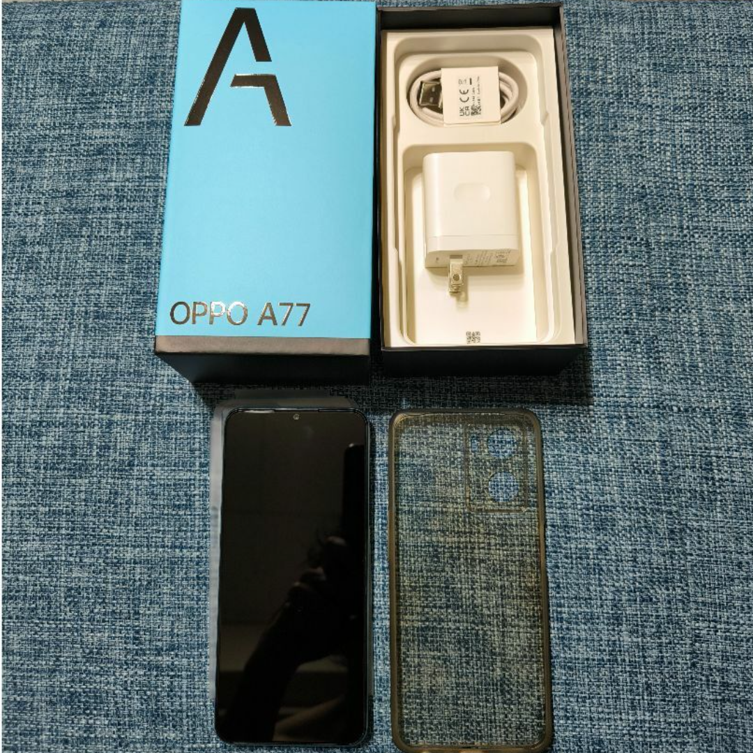OPPO A77 SIMフリー 128GB ブルー スマートフォン OPPO A77 SIMフリー 128GB ブルー スマートフォン