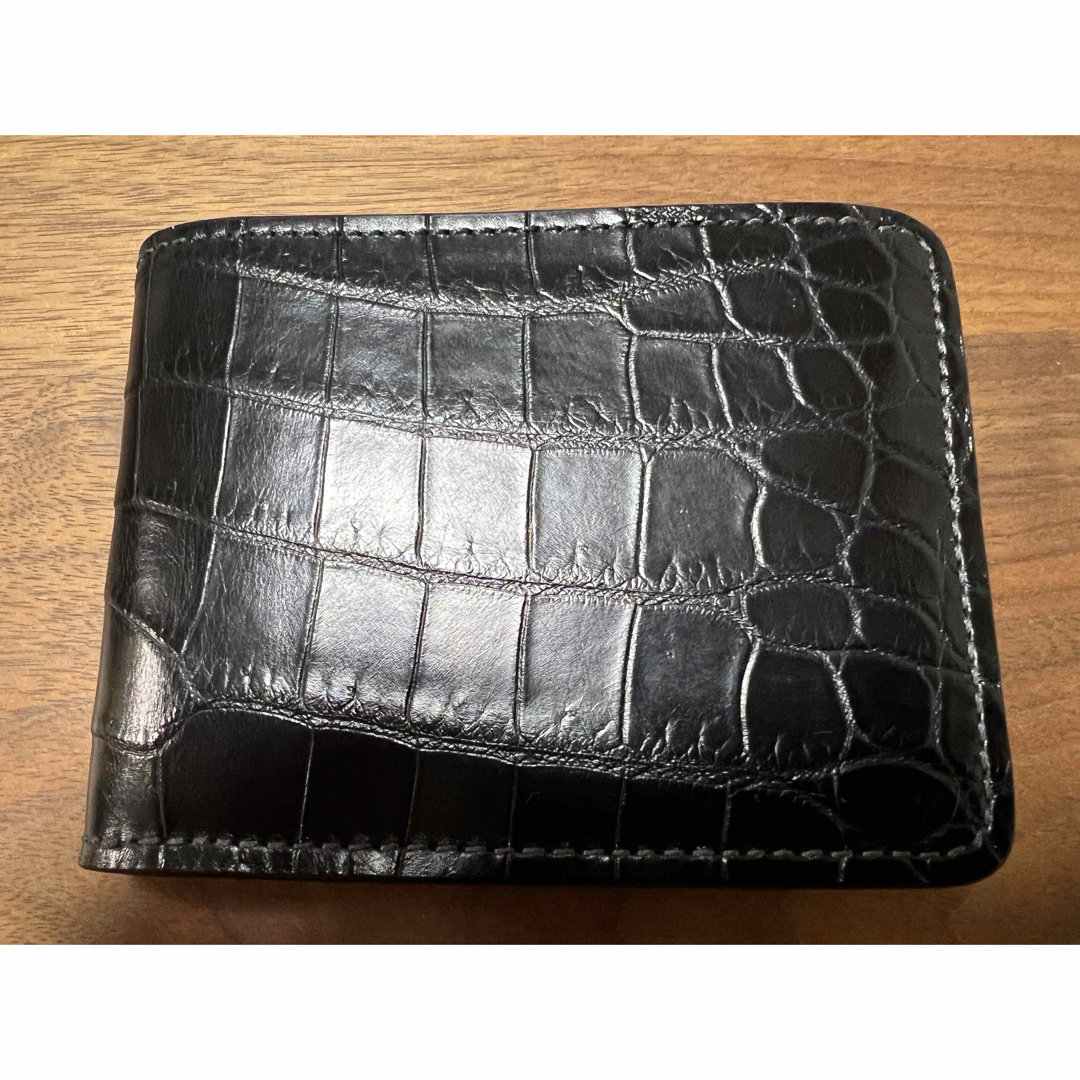 クロコダイルセンター取WILDSWANS WINGS ウィングスブラック クロコダイルセンター取WILDSWANS WINGS ウィングスブラック