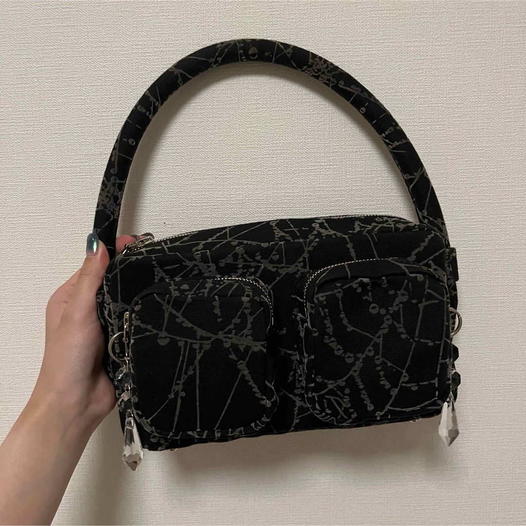 MASU FLOCKY WEB MINI BAG(BLACK) MASU FLOCKY WEB MINI BAG(BLACK)