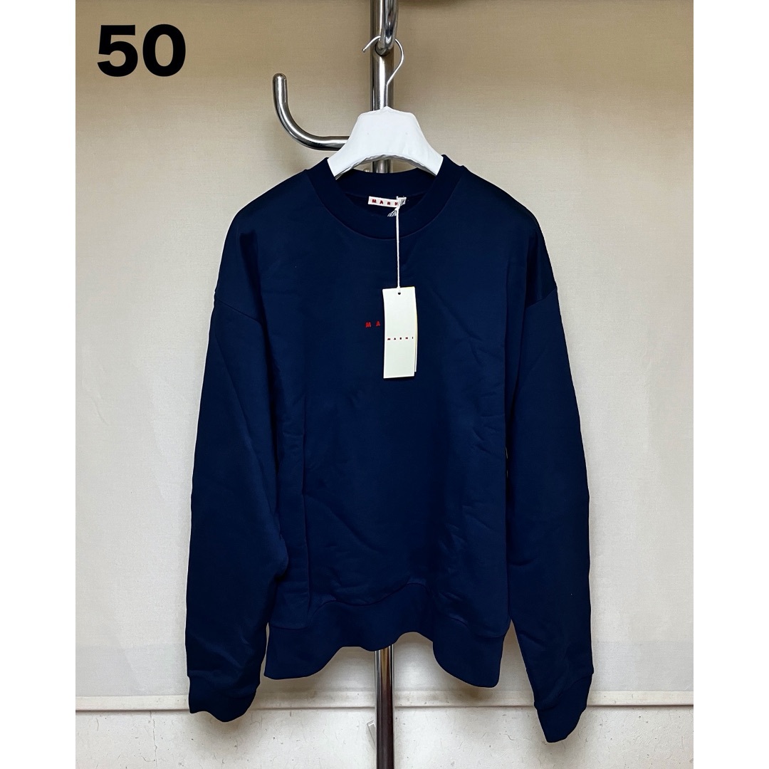 新品 50 マルニ 24ss ミニロゴ スウェット ネイビー 6358 新品 50 マルニ 24ss ミニロゴ スウェット ネイビー 6358
