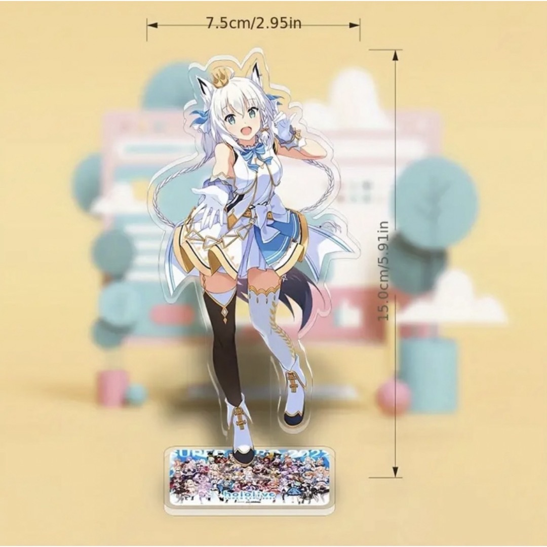 新品】ホロライブ 黒し アクリルスタンド 白上フブキ hololive 新品】ホロライブ 黒し アクリルスタンド 白上フブキ hololive