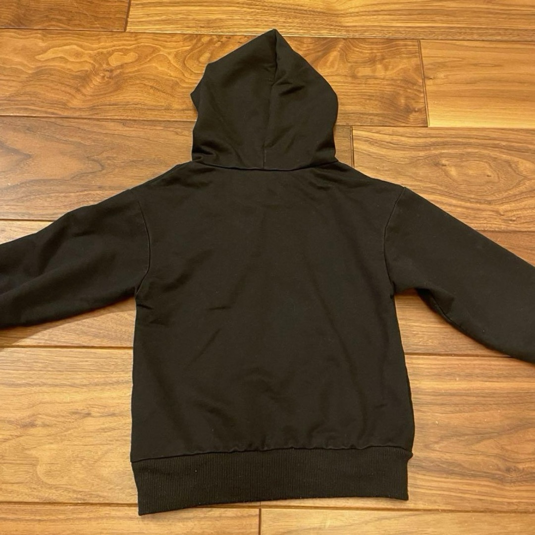 SHEIN - USAロゴ フード付きパーカー 黒 SHEIN 100サイズの通販 SHEIN - USAロゴ フード付きパーカー 黒 SHEIN 100サイズの通販