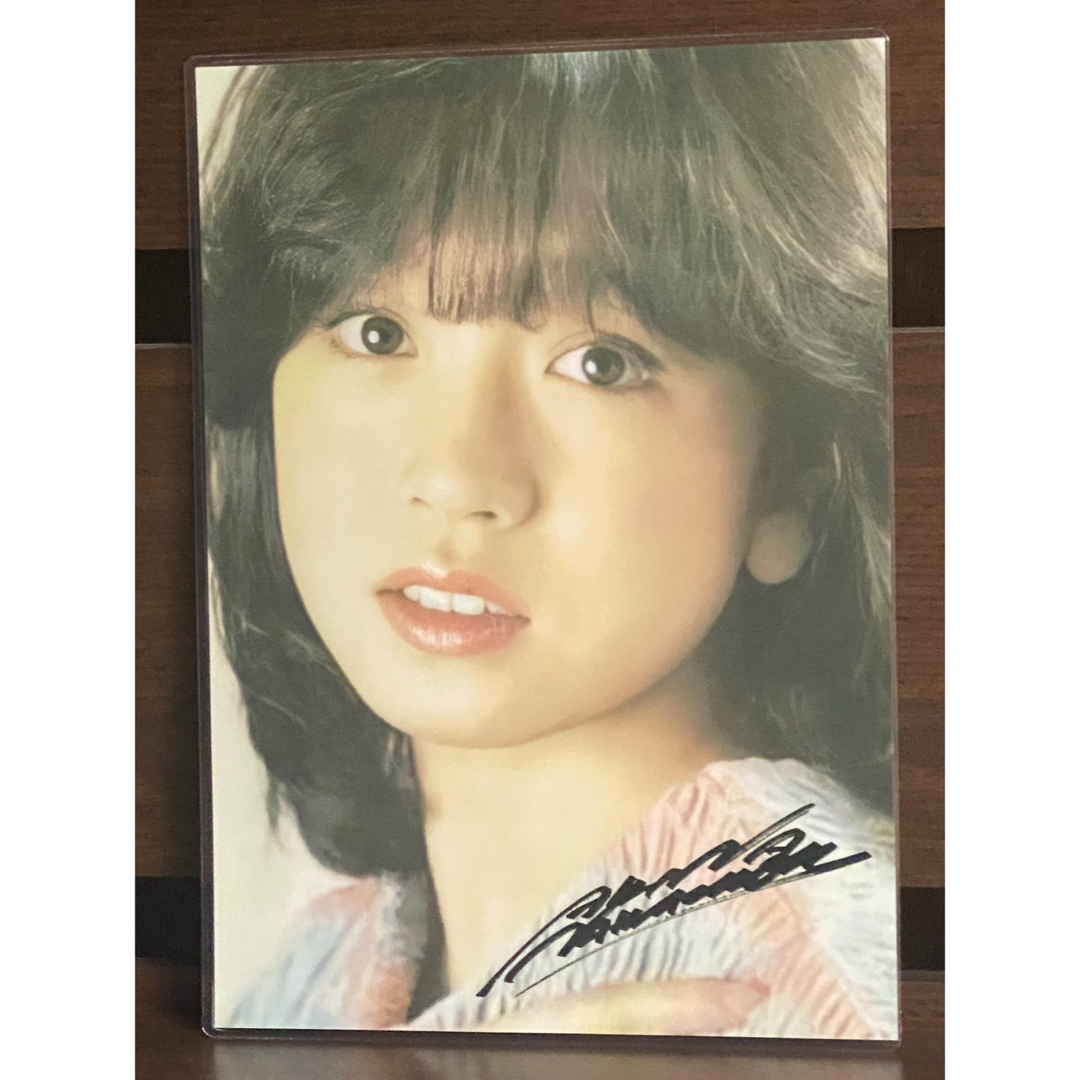 中森明菜 ラミネート ハンドメイド品 ハンドメイドのインテリア/家具(アート/写真)の商品写真