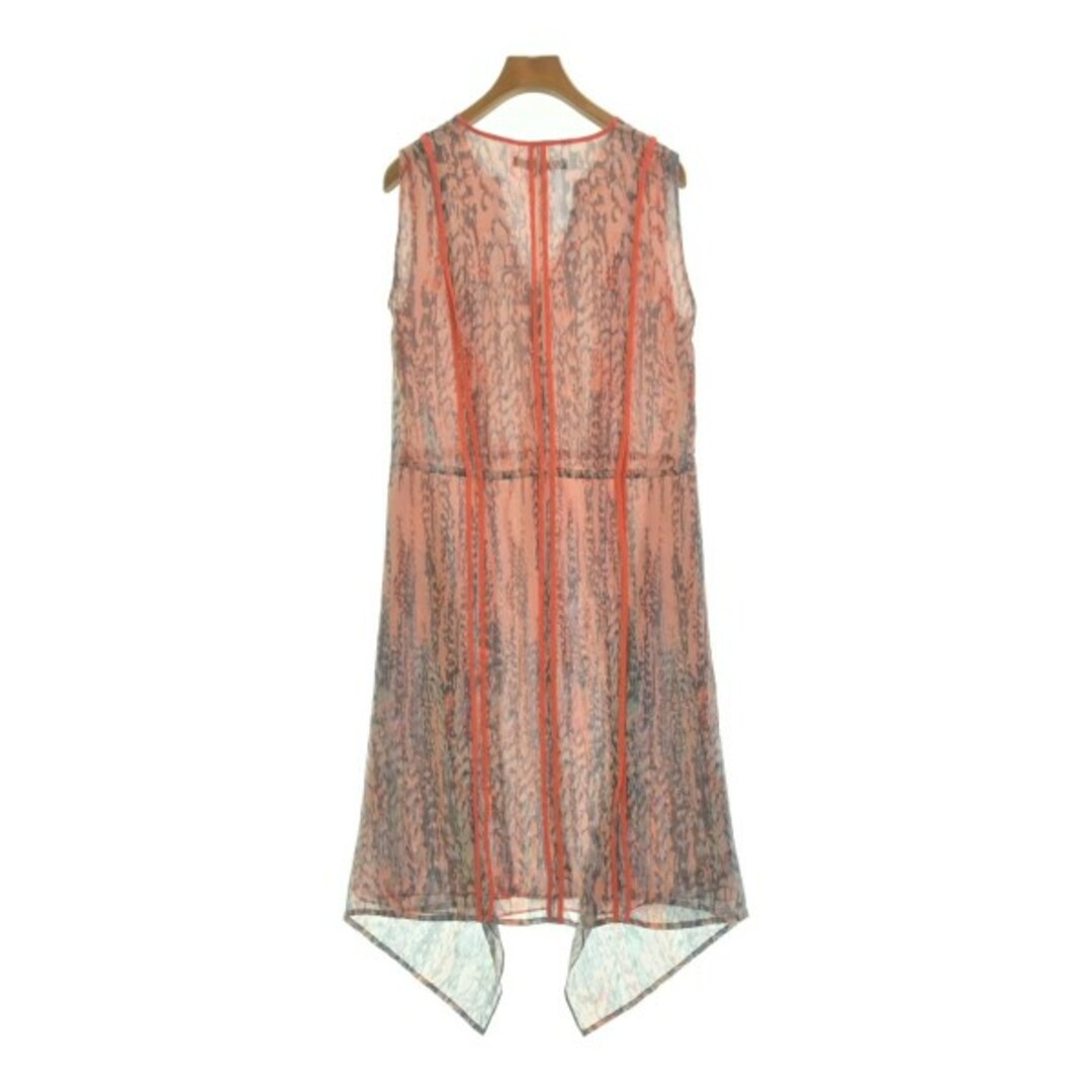 BCBGMAXAZRIA - BCBG MAXAZRIA ワンピース XS ピンクxグレーx赤 BCBGMAXAZRIA - BCBG MAXAZRIA ワンピース XS ピンクxグレーx赤
