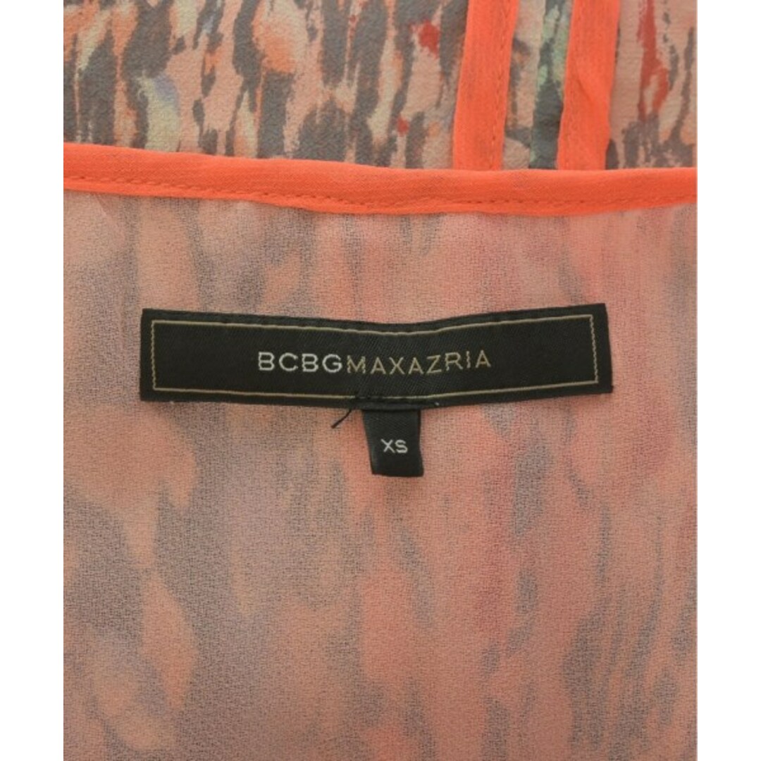 BCBGMAXAZRIA - BCBG MAXAZRIA ワンピース XS ピンクxグレーx赤 BCBGMAXAZRIA - BCBG MAXAZRIA ワンピース XS ピンクxグレーx赤