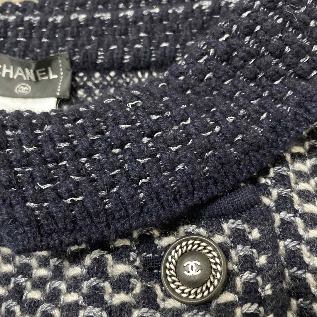 CHANEL - CHANEL ニットジャケットの通販 by KR|シャネルならラクマ CHANEL - CHANEL ニットジャケットの通販 by KR|シャネルならラクマ