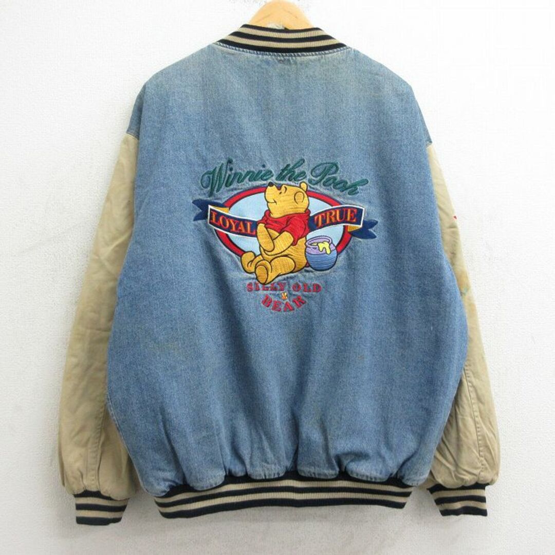 Disney - XL☆古着 長袖 デニム ジャケット スタジャン メンズ Disney - XL☆古着 長袖 デニム ジャケット スタジャン メンズ