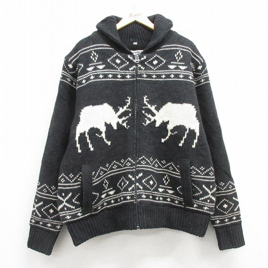 schott - XL☆古着 ショット Schott 長袖 フルジップ ニット schott - XL☆古着 ショット Schott 長袖 フルジップ ニット