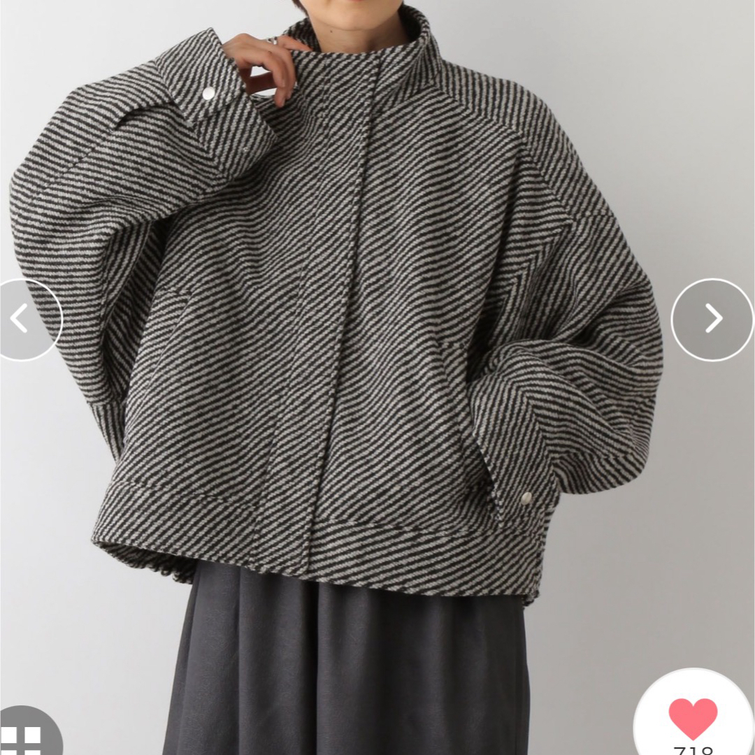 LEPSIM - LEPSIM スライバーBIGブルゾン ストライプ 即完売 新品 LEPSIM - LEPSIM スライバーBIGブルゾン ストライプ 即完売 新品