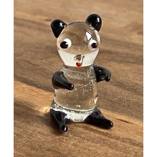 レトロ　ガラスのパンダ(置物)