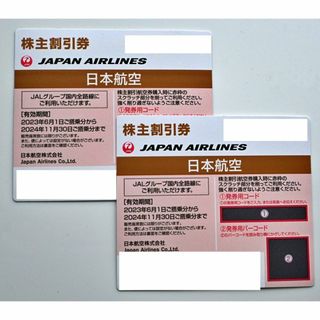 ジャル(ニホンコウクウ)(JAL(日本航空))のJAL株主優待券 2枚(その他)