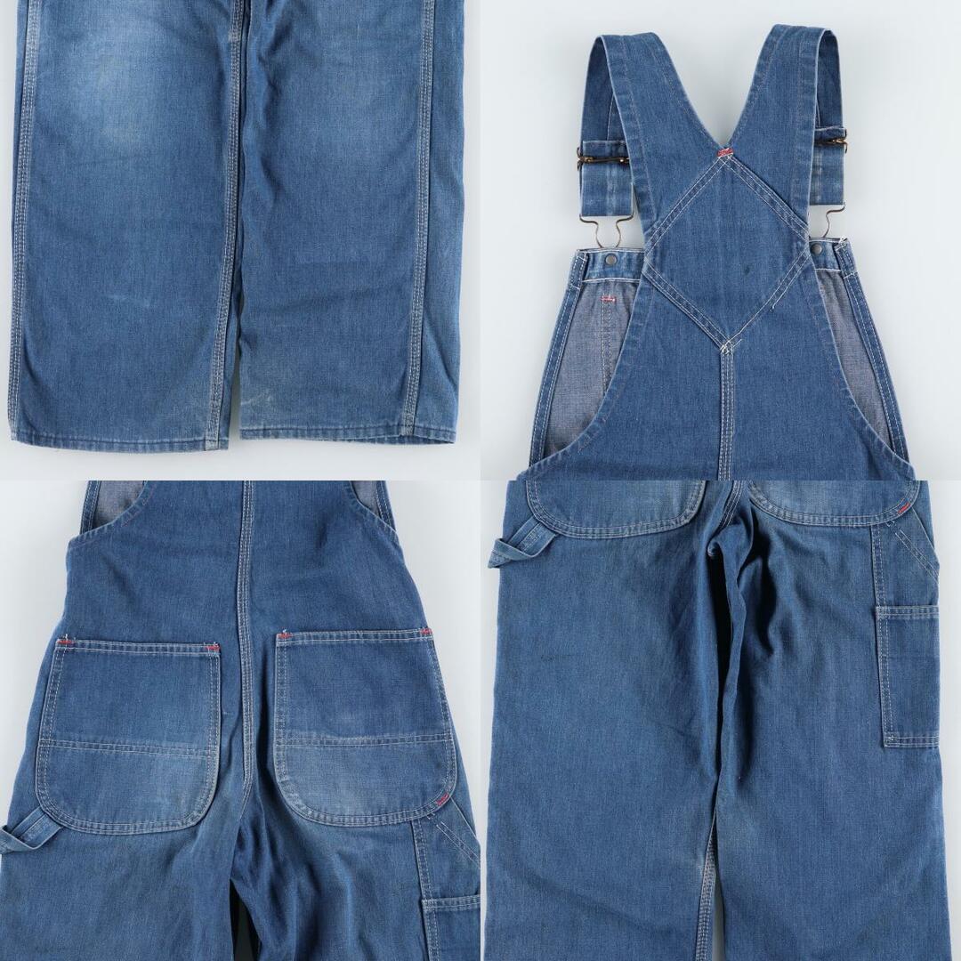 古着 60年代 UNKNOWN デニムオーバーオール USA製 レディースL 古着 60年代 UNKNOWN デニムオーバーオール USA製 レディースL