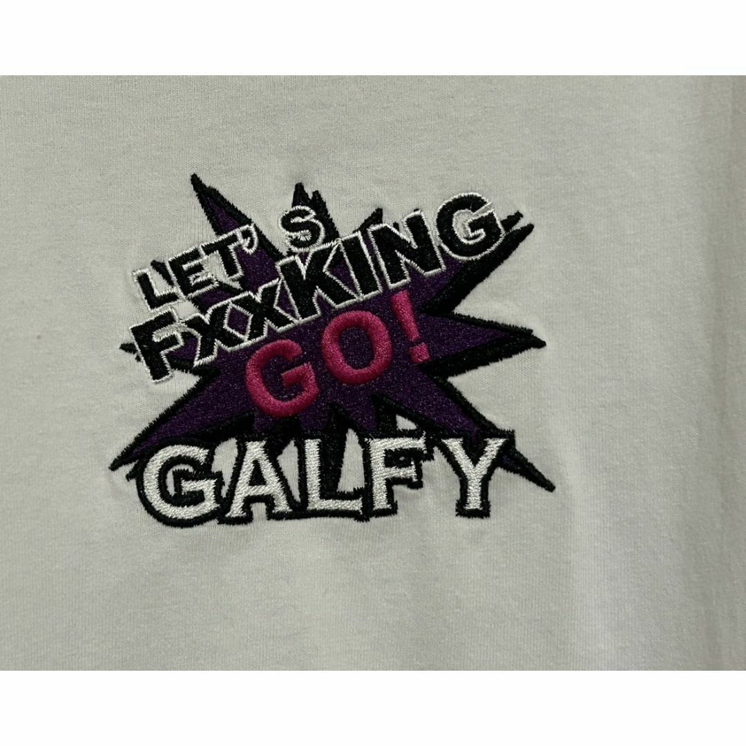 GALFY - *ガルフィー GALFY 犬 刺繍入 半袖Tシャツ トップス GALFY - *ガルフィー GALFY 犬 刺繍入 半袖Tシャツ トップス