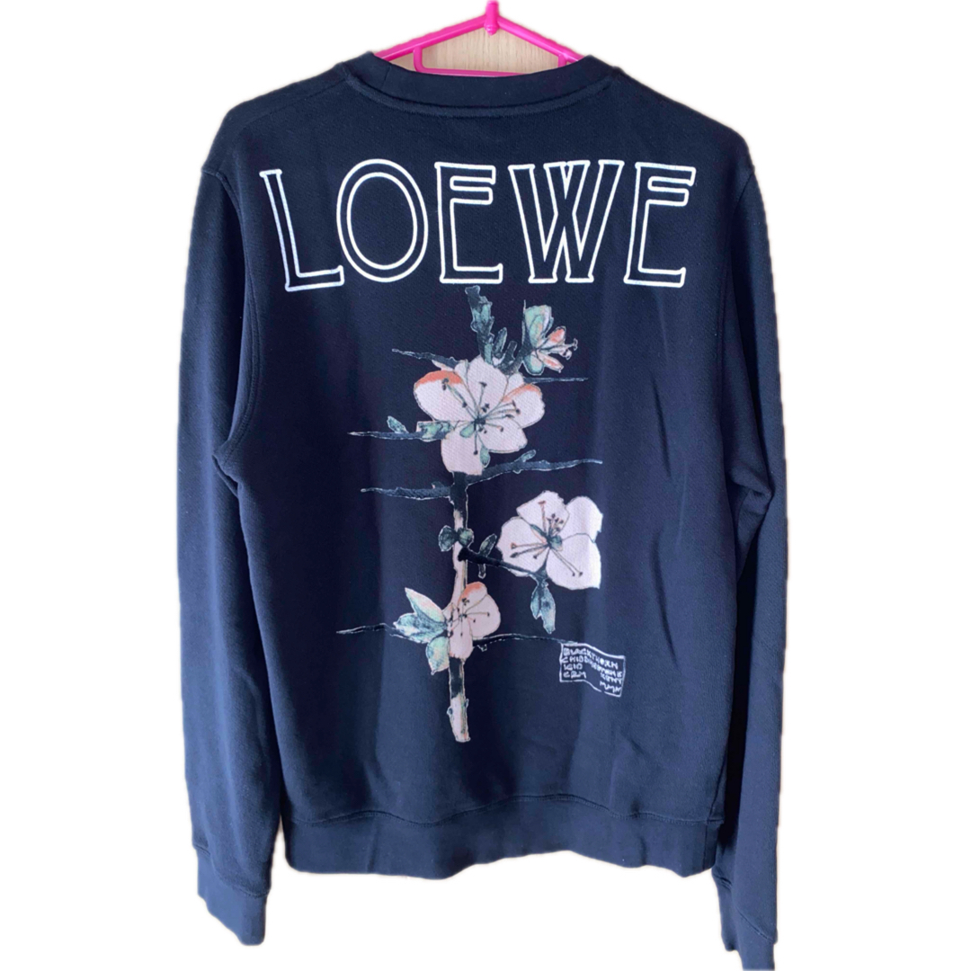 LOEWE - 正規 LOEWE ロエベ バック ロゴ プリント スウェットの LOEWE - 正規 LOEWE ロエベ バック ロゴ プリント スウェットの