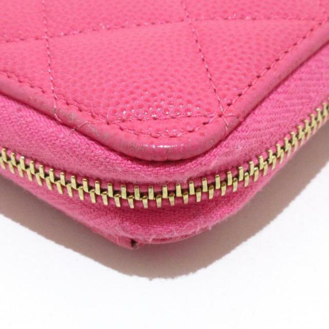CHANEL(シャネル) 財布美品 - ピンク ゴールド金具 CHANEL(シャネル) 財布美品 - ピンク ゴールド金具